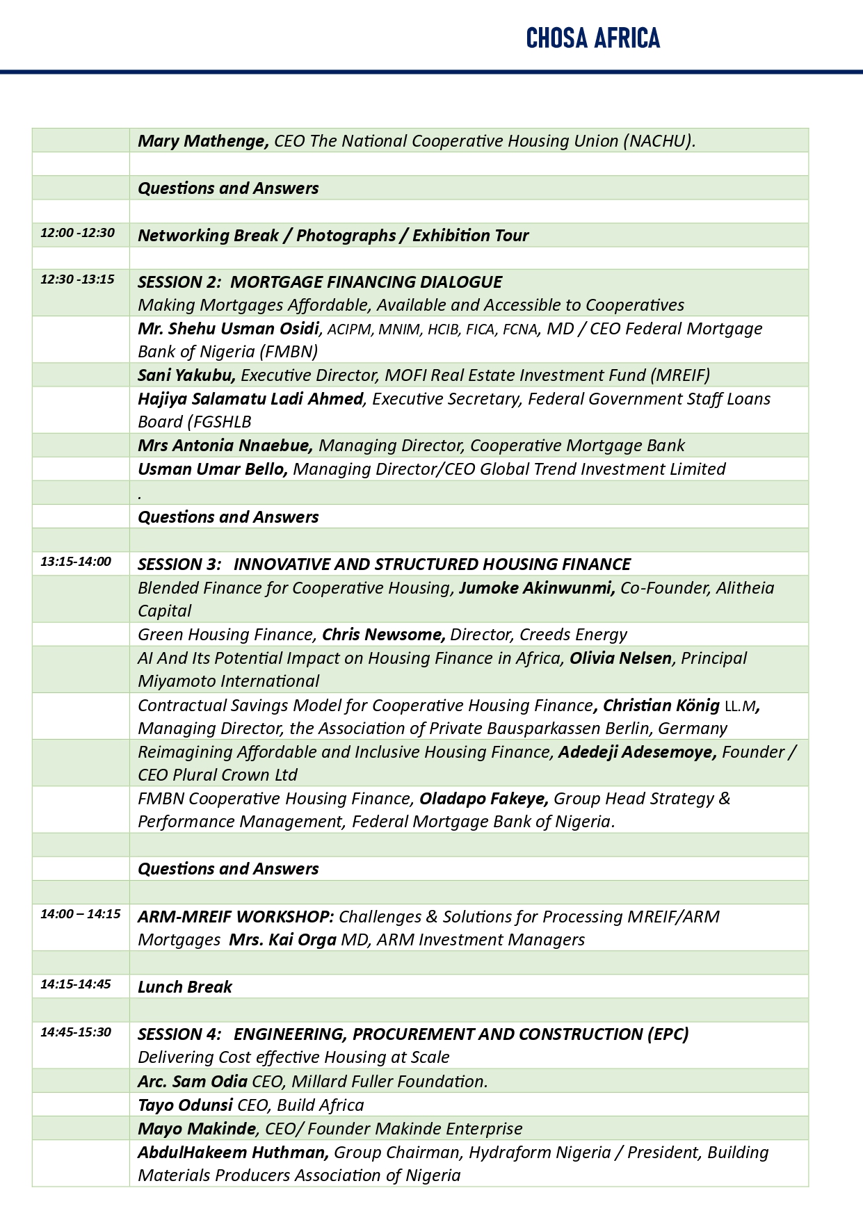 Day 2 Agenda